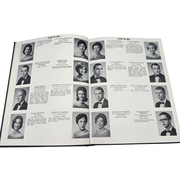 Roanoke College 1964 Rawenoch Yearbook Hardcover Vintage Ads Virginia - Picture 4 of 9